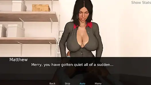 Ateşli evli kadın projesi. Merry Matthew'un üstüne düştü