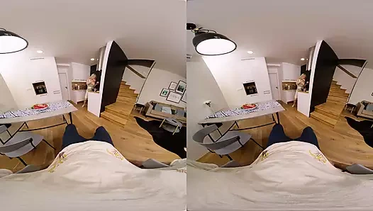 Akşam yemeği hazırlarken sürpriz seks - sanal gerçek porno