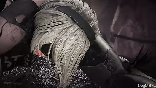 Yeero ve magmallow - yoğun lezzetli sert anal seks, ateşli anüsü genişletme, döl damlaması, sert seks, susamış kalçalar, döl damlaması, sert seks