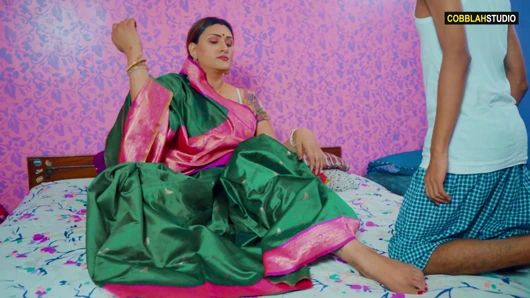 Indian super hot house owner seduces her servant for the romance