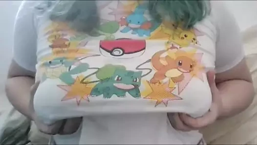 Göğüslerimi düşürmek, sıkmak ve zıplatmak (gif comp.)