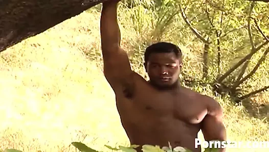 Sarışın güzel Nikki Hunter açık havada sert ırklararası sikişin tadını çıkarıyor