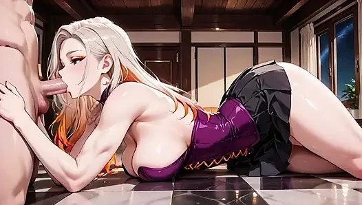 Bu tombul anime sarışının bakış açısı ecstasy'de bacaklarını nasıl kaldırdığına inanamayacaksınız