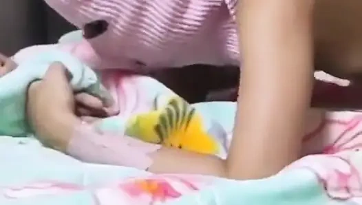 Çift Arap kız genç ve adam Suudi