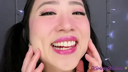 Güzel Asyalı yüzüne yakın mastürbasyon teşviki -asmr 31 talimatı