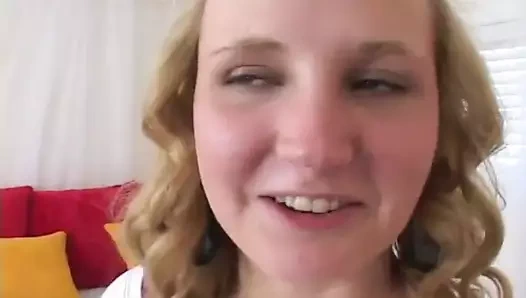 Petite Blonde POV Facial