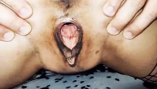 Orta yaşlı seksi evli kadınla erotik iç çamaşırlı ateşli sikiş