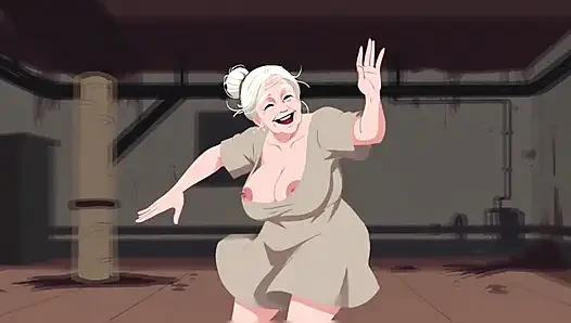 Ai çizgi film orta yaşlı seksi kadın karışık