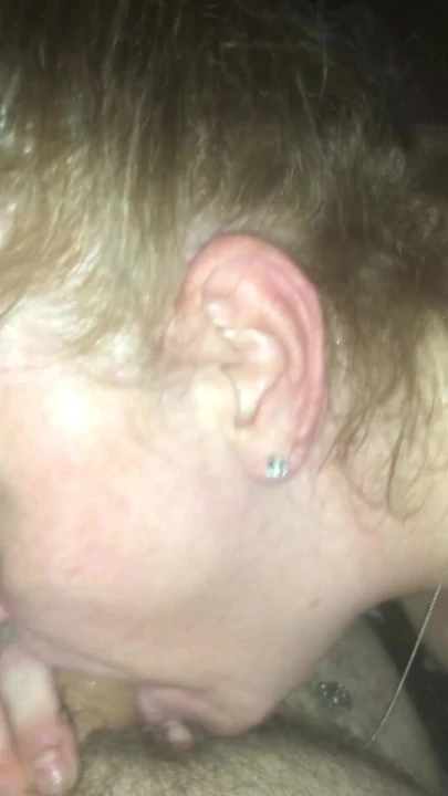 Redhead stepdaughter, deep throat's daddy's cock and swallows his load | Clip 1