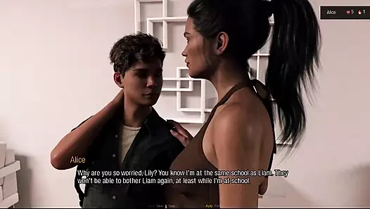 Alice zor bir hayat #2 - Alice ve Lily sabah koşusu için gitti... Darell yemekten sonra Lily'i sert sikiyor