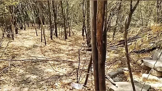 Hintli teyze ormanda seks yapıyor