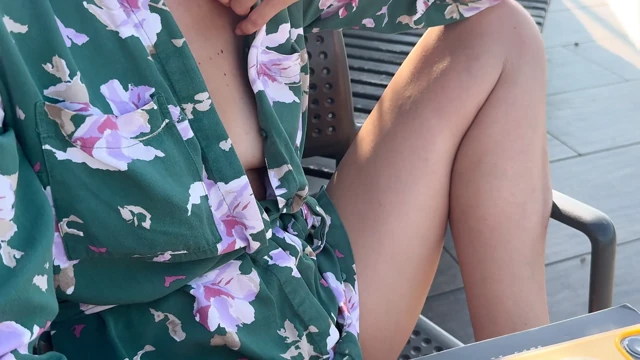 Descretely unbuttoning my shirt and exposing my pierced nipples in a public coffee shop