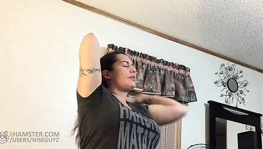 Lorie Cree sucks cock and swallows Elroy's cum.