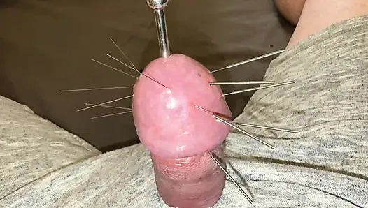 Yedi uzun iğne ve orgazm!