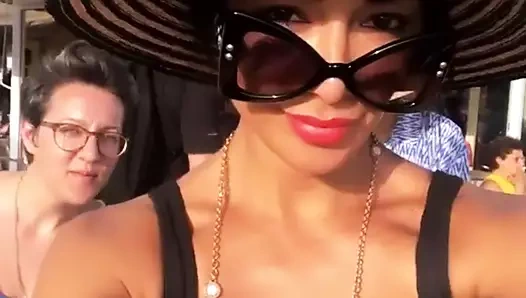 Capri, İtalya'da Nicole scherzinger selfie