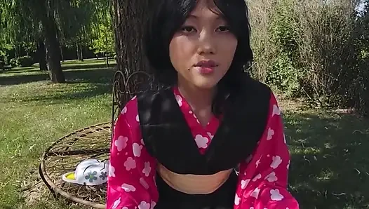 Vrcosplayx iblis avcısı Mai Thai, Yaiba Makomo tehlikeli olduğu kadar ateşli ve şehvetli hale geldi bölüm 1