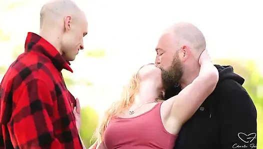 Eve doğru bağlı bölüm 3: Charlie Forde, Finley Kay,   Caleb Arcane ile başıboş seks