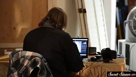 Çekici genç seviyor Başlarken becerdin