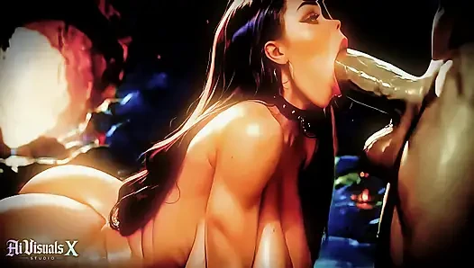 Ork elf uzaylı fantezi oral seks ve meme sikişi derlemesi - animasyonlu porno (yapay zeka tarafından oluşturulmuş)