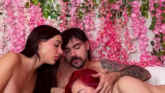 Pink Room Ep.33: Horny Latina Sluts Zoey and Jessica Love Cock