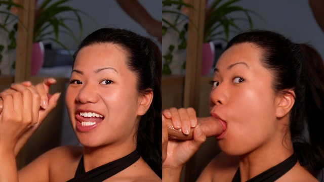 18 Taylandlı kız arkadaş yüzüne boşalmak istiyor