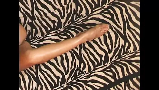 Wonderful Sexy Amateur Masked MILF Touches Her Big Tits and Hairy Pussy