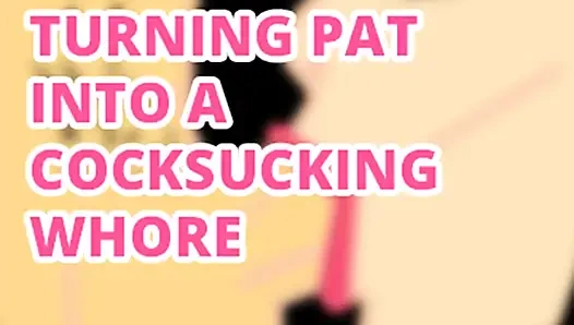 Sadece ses - kadın kılıklı pat'i yarak emen fahişeye dönüştürüyor