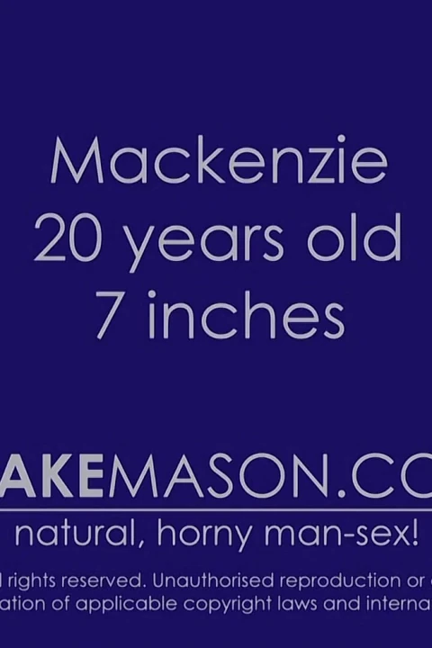 Mackenzie ile enerjik yarak okşuyor
