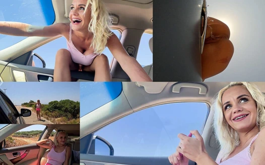 Otostopçu hareket halindeki bir arabanın penceresinden 3 kez işiyor