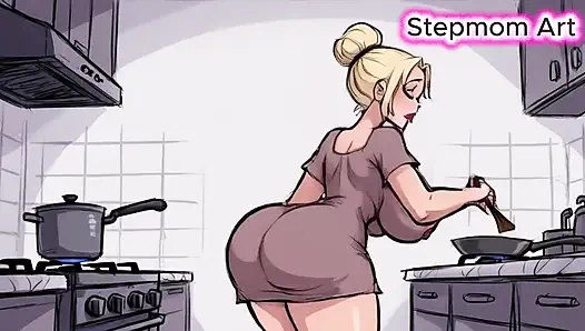 31 talimatı üvey anne çıplak, kahvaltı hazırlıyor - benimle gel% 100 boşalırsın - edepsiz konuşma