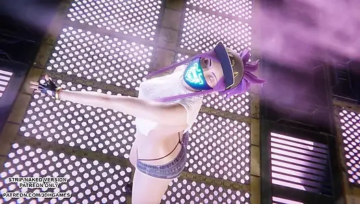 Mmd aespa - armageddon - akali seksi kpop dans league of legends hentai sansürsüz 4k 60 fps