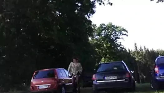 Park yerinde dildofucking