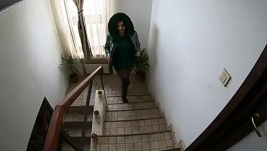 Orta yaşlı seksi kadın ile çifte zevk bölüm 47 deri, çorap ve sert sakso