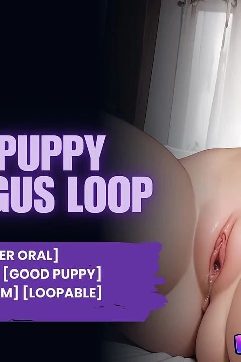 İyi köpek yavrusu cunnilingus döngüsü