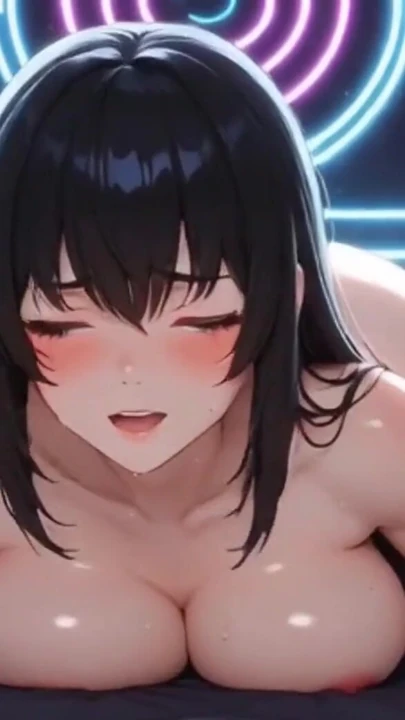 Sevimli anime kızları senin önünde yatakta poz veriyor, ai animasyon | Klip 2