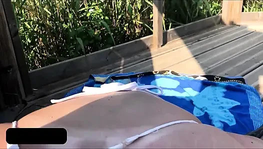 Luna, an amateur couple, gets sodomized in nature and ejaculated on her face