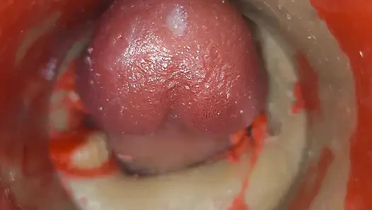 Derin darbeler sperm izi olmadan içeri ateşli boşalmayı tetikliyor