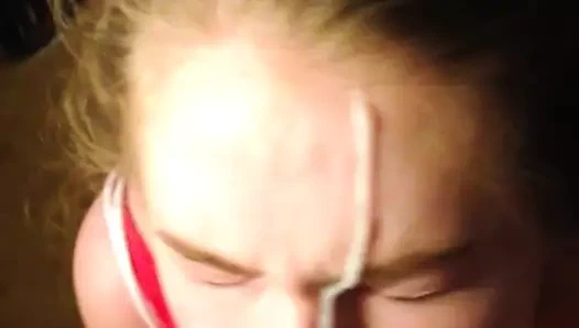 Kalın döl yüze boşalma