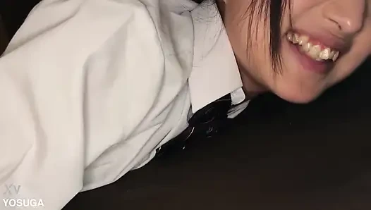 Genç Japon öğrenci para karşılığında yabancı tarafından sikiliyor