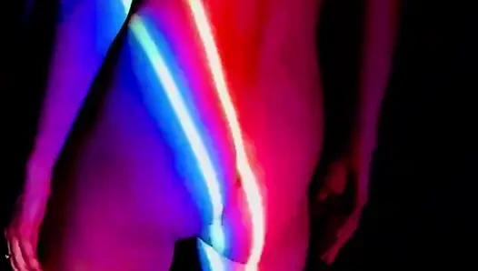 Naked disco girl