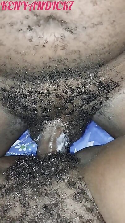 Hairy Creamy Ebony College Student Fucking with Boyfriend