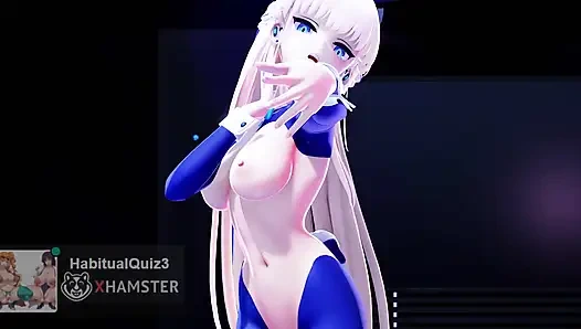 MMD R18 Asuma Toki AGASSY секс-танец публичный 3D, хентай хочет секс-трах жесткого дилдо неверной жены