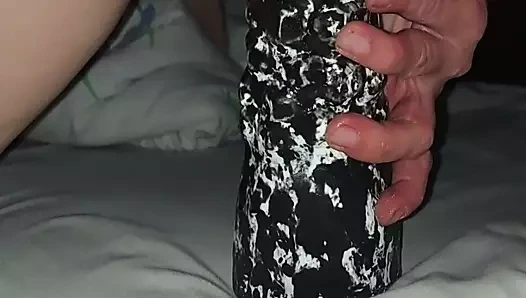 Eş binmek dev yapay penis