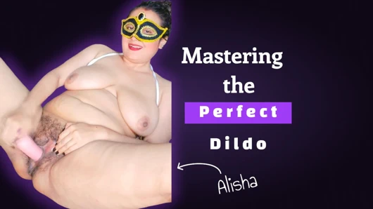 Ateşli alisha yenge: mükemmel dildoda ustalık yapıyor