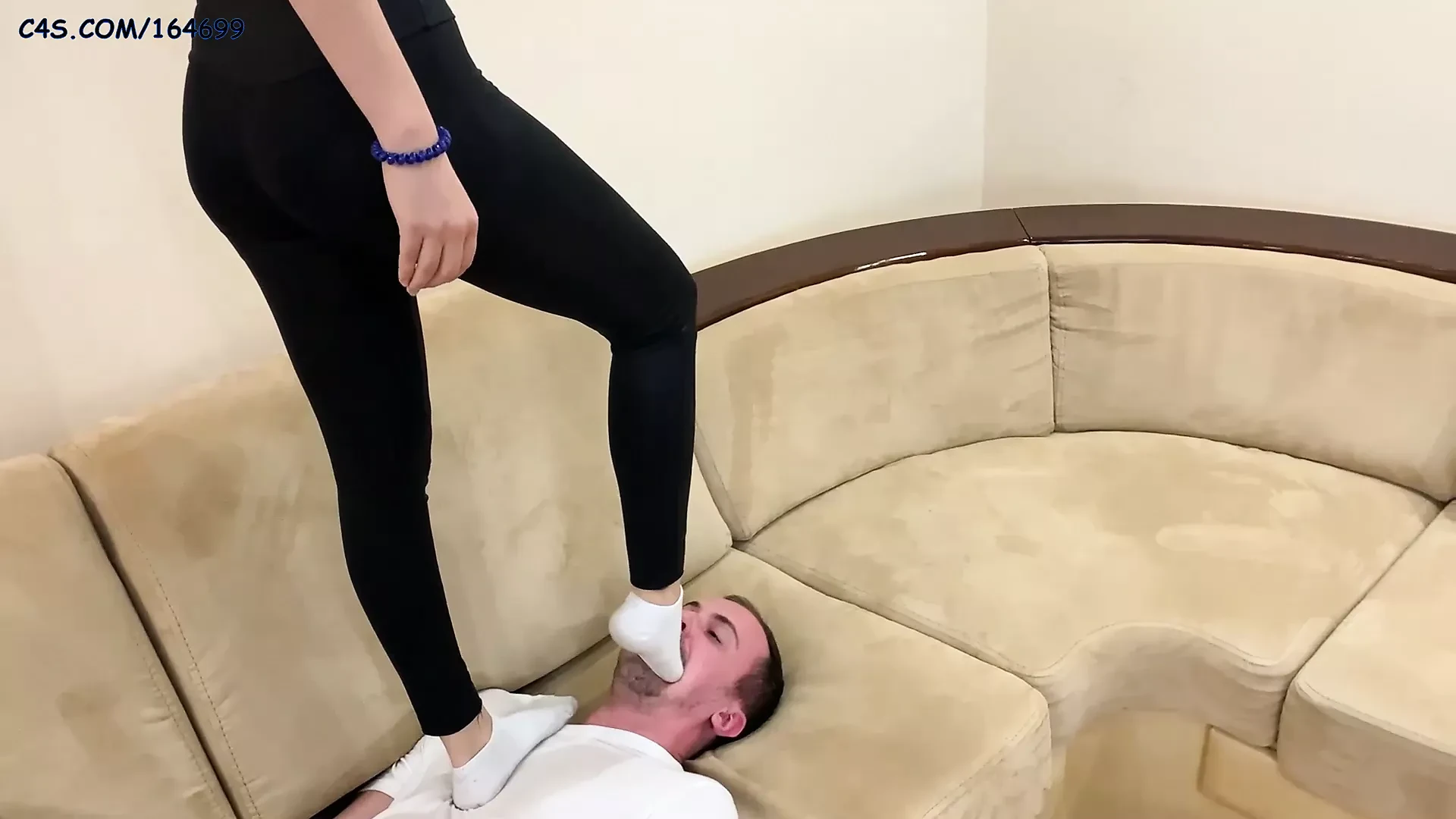 Full Weight Trampling Including Jumps and Socks Humiliation
