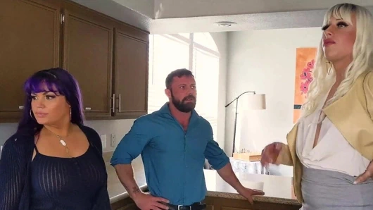 Yetişkin zaman çift emlak yaşı ile bir üçlü içine alır