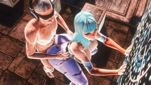 Elektron tapınağında Morrigan Aensland (bölüm 1) animasyon