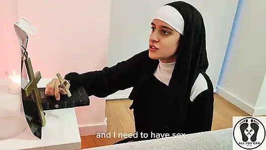 Amatör büyük natuarl memeli genç rahibe filmi