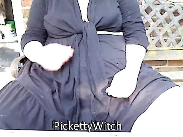 Bir arkadaşın bahçesinde bir yaz günü bahçe bankı (1/4)