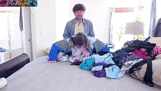 squirting stepdaughter needs help with her wet pussy